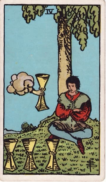 Four of Cups — Bốn Cốc
