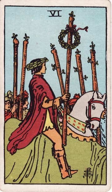 Six of Wands — Sáu Gậy